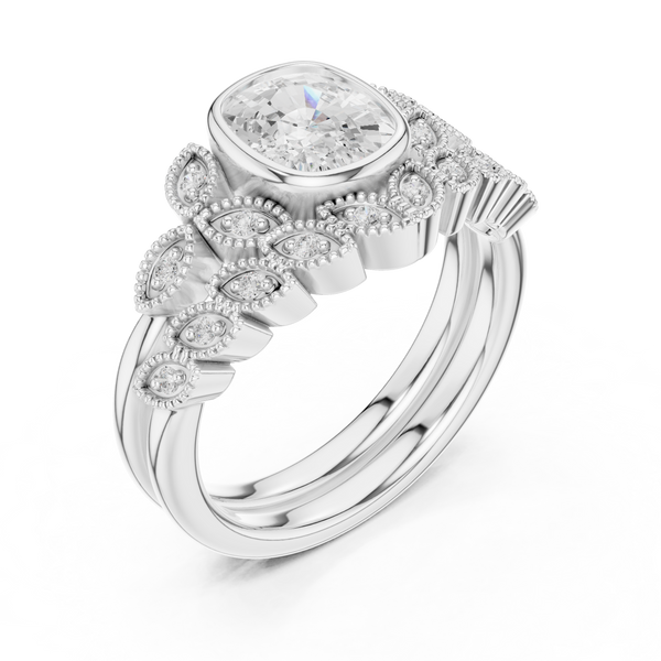 Wild Rose Lab Grown Diamond East West Ring