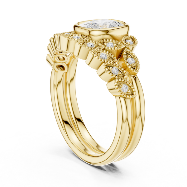 Wild Rose Lab Grown Diamond East West Ring