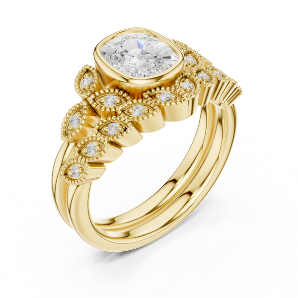 Wild Rose Lab Grown Diamond East West Ring