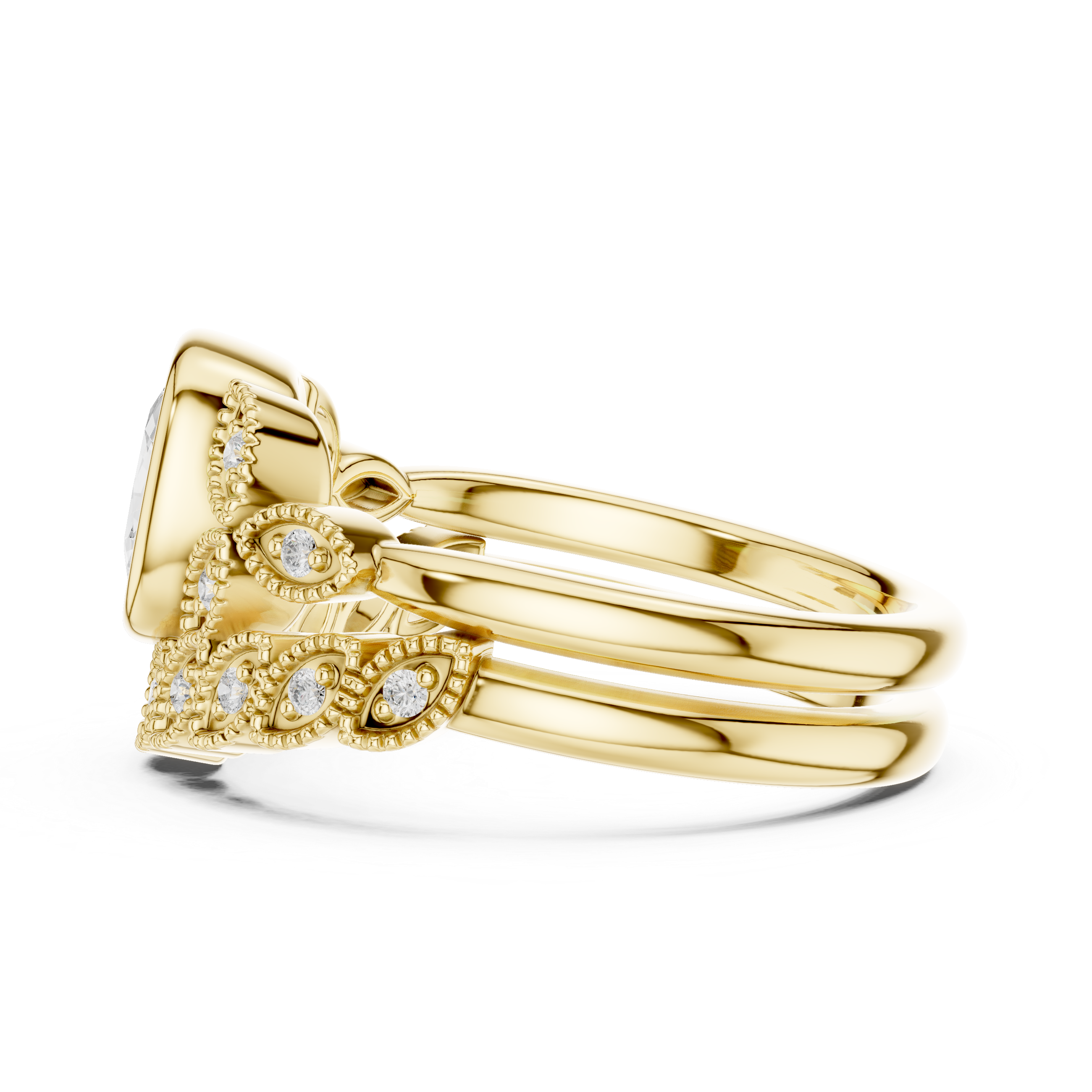 Wild Rose Lab Grown Diamond East West Ring