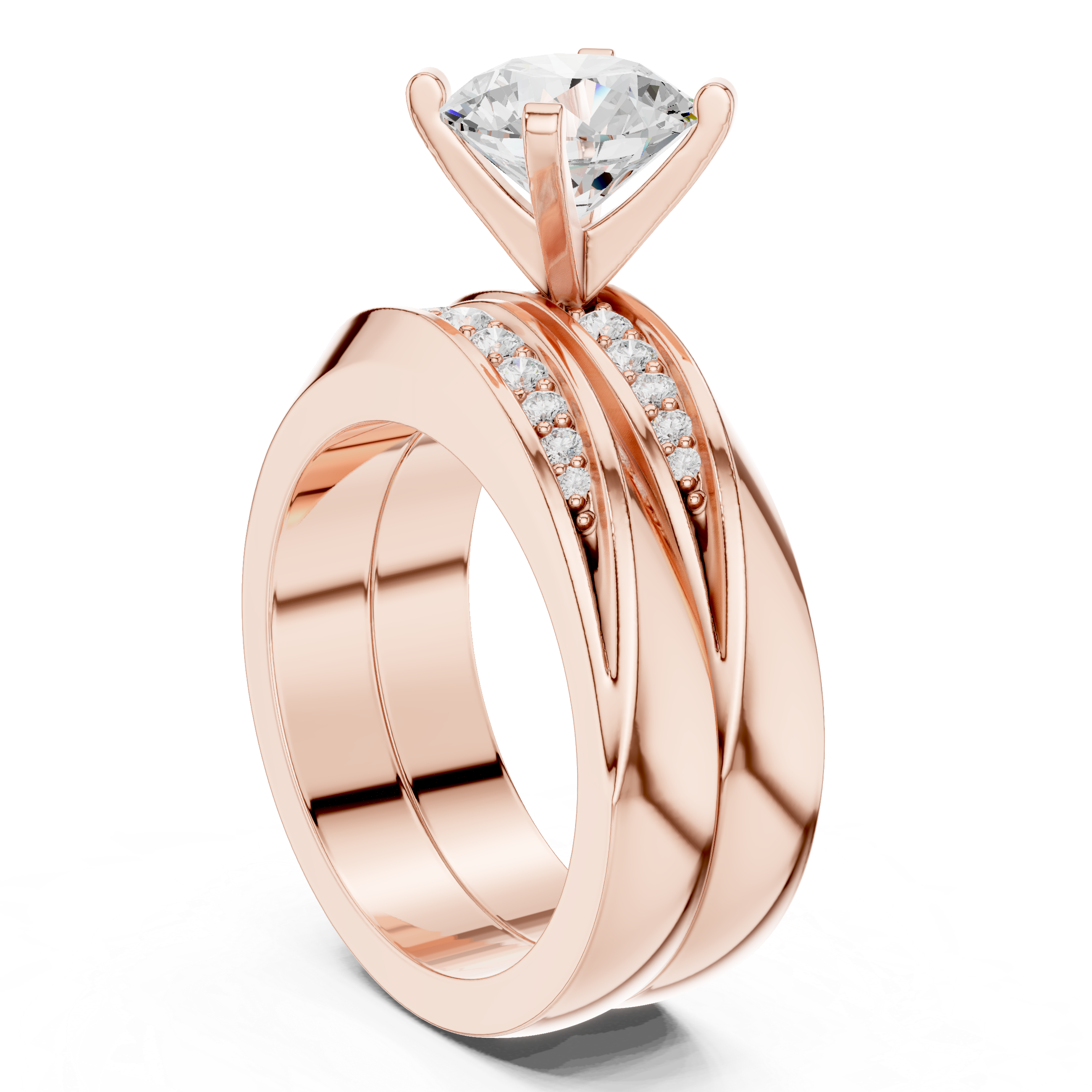 Mossy Stone Lab Grown Diamond Minimalist Bezel Ring