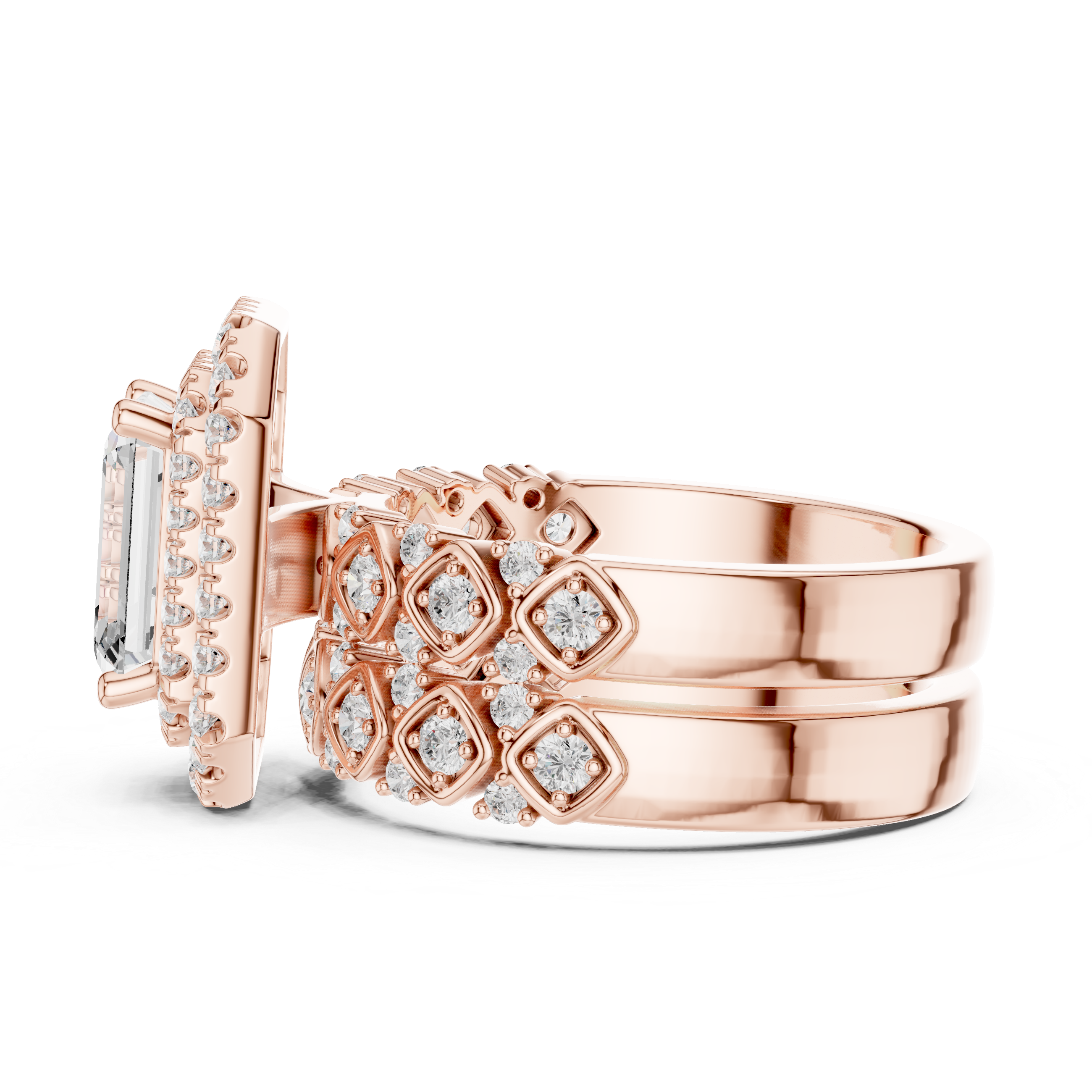 Shell Cove Lab Grown Diamond Open Wire Ring