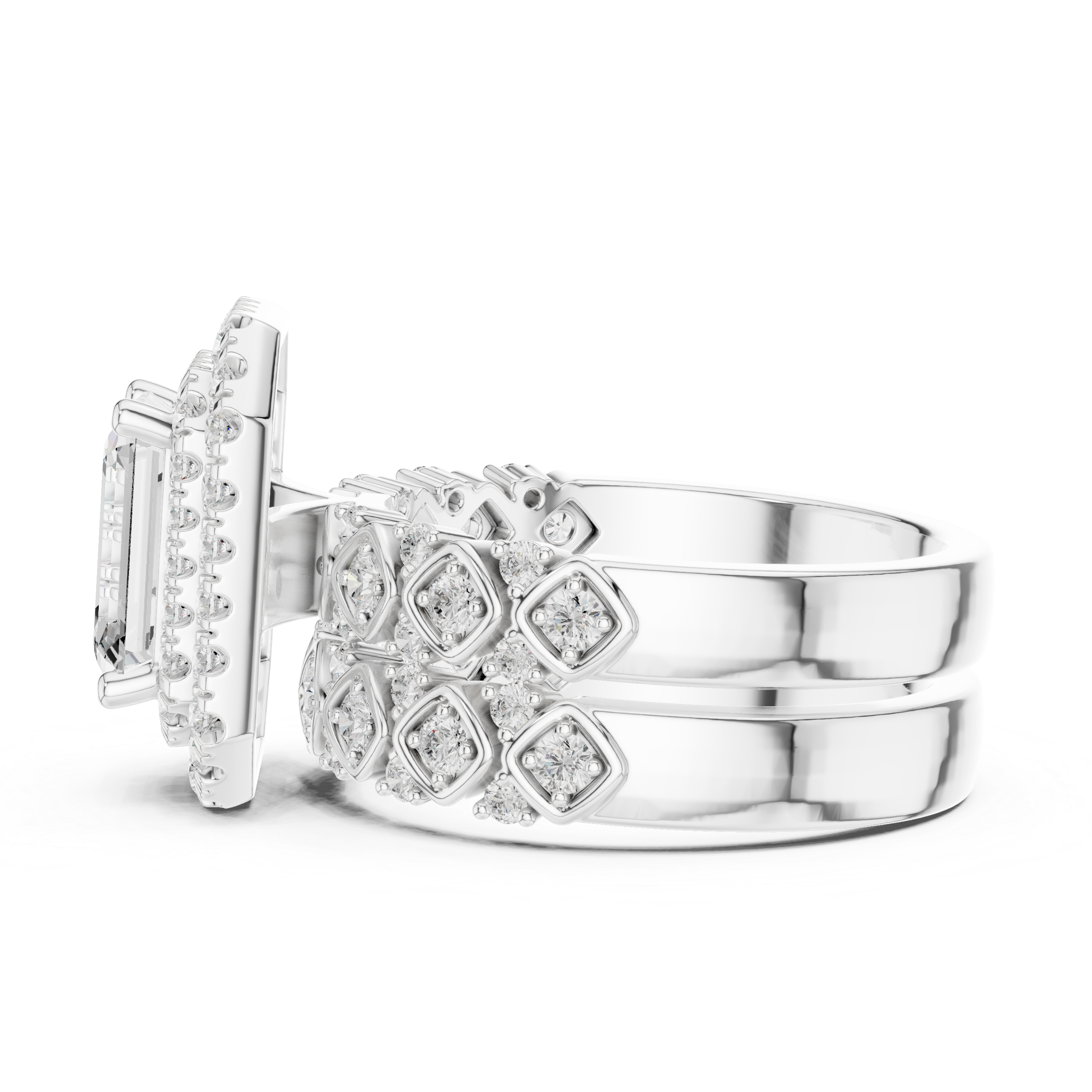 Shell Cove Lab Grown Diamond Open Wire Ring