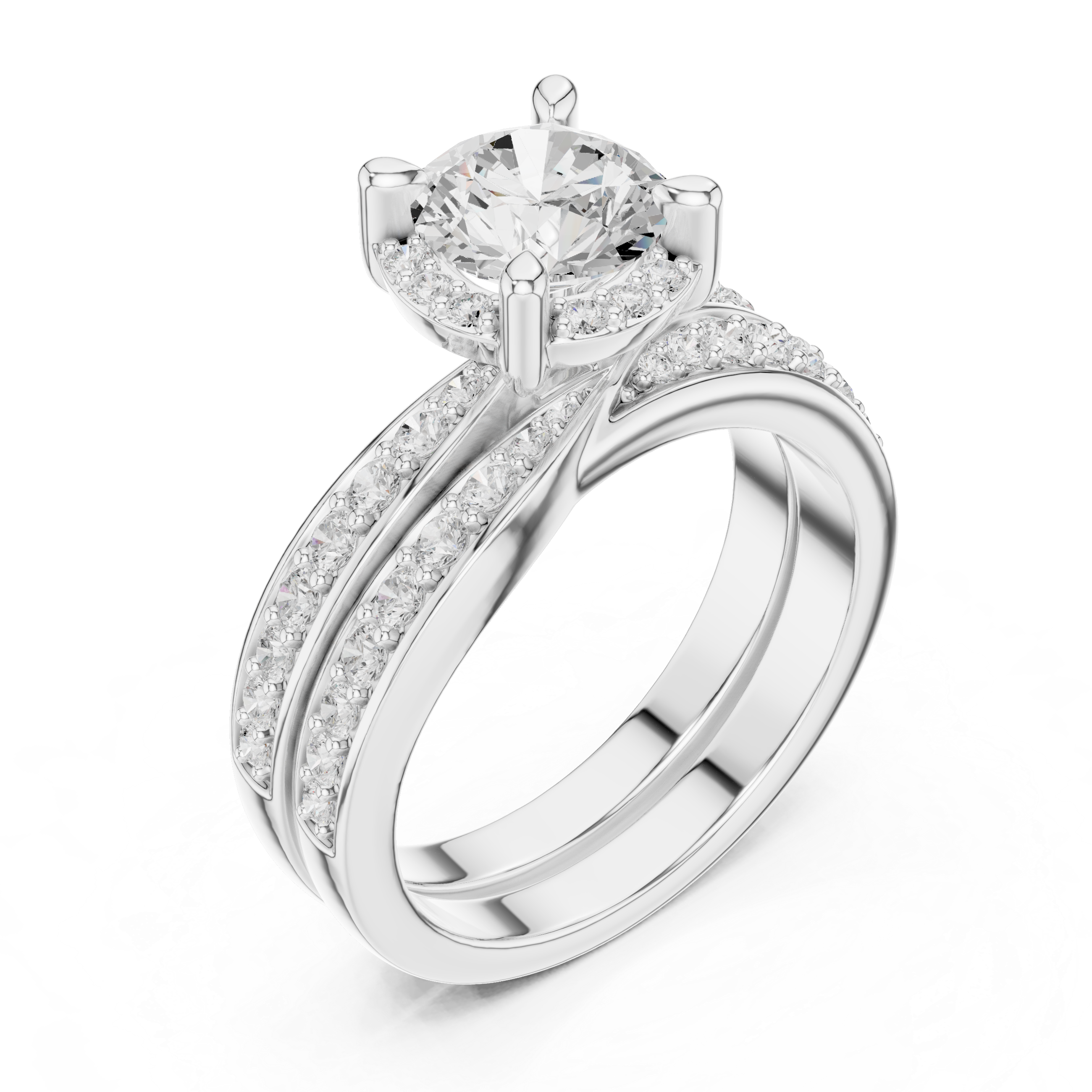 Violet Meadow Lab Grown Diamond Baguette Solitaire