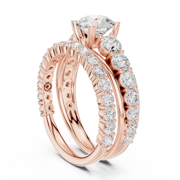 Pebble Beach Lab Grown Diamond Crescent Gallery Ring