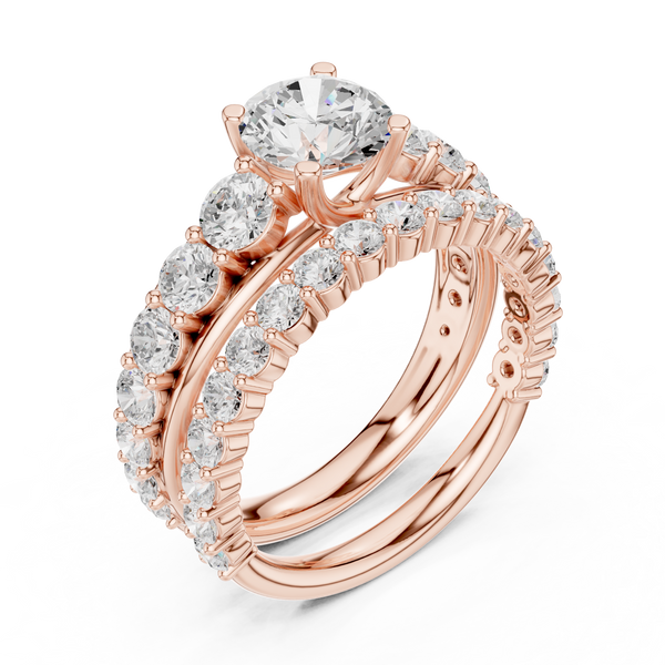 Pebble Beach Lab Grown Diamond Crescent Gallery Ring