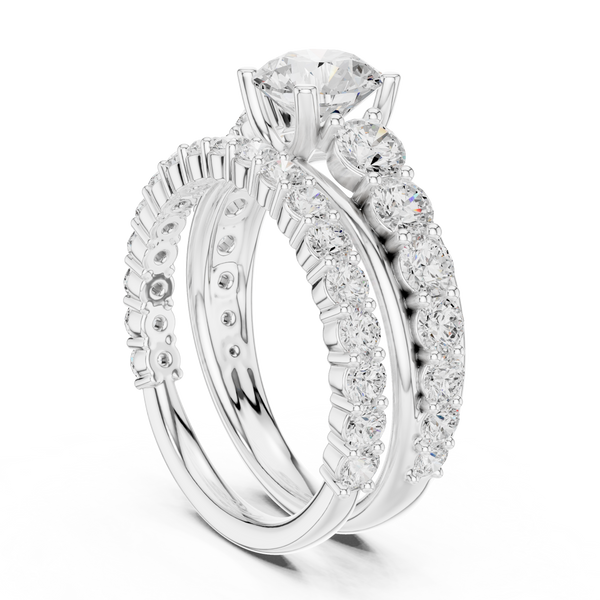 Pebble Beach Lab Grown Diamond Crescent Gallery Ring