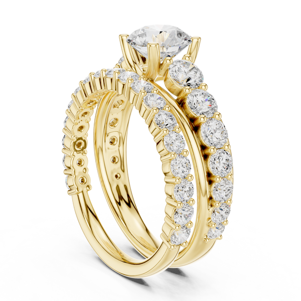 Pebble Beach Lab Grown Diamond Crescent Gallery Ring