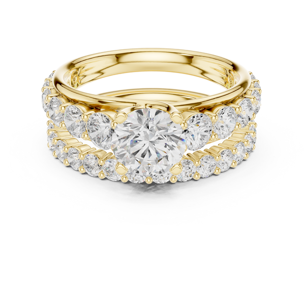 Pebble Beach Lab Grown Diamond Crescent Gallery Ring
