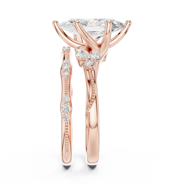 Black Nightshade Lab Grown Diamond Emerald Cut Solitaire