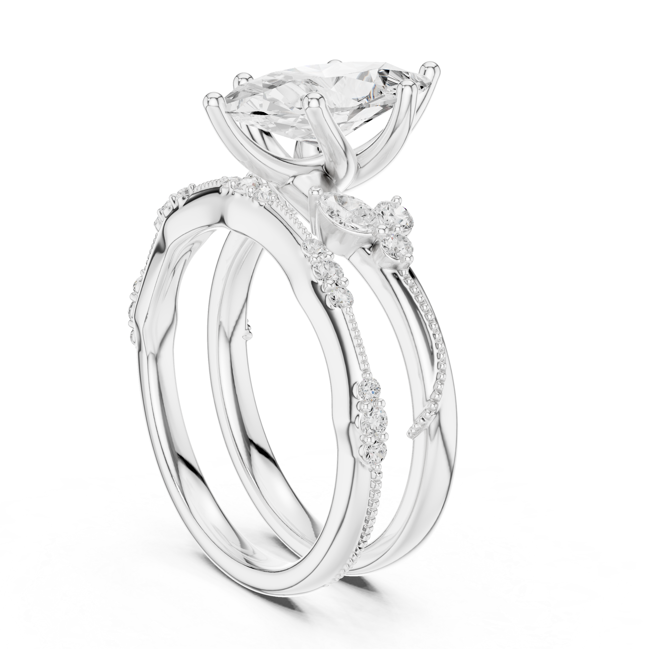 Black Nightshade Lab Grown Diamond Emerald Cut Solitaire