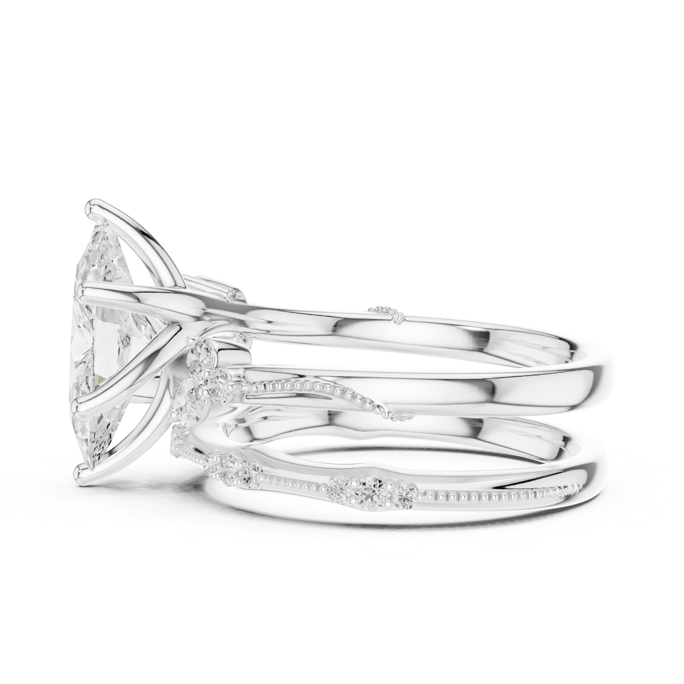 Black Nightshade Lab Grown Diamond Emerald Cut Solitaire