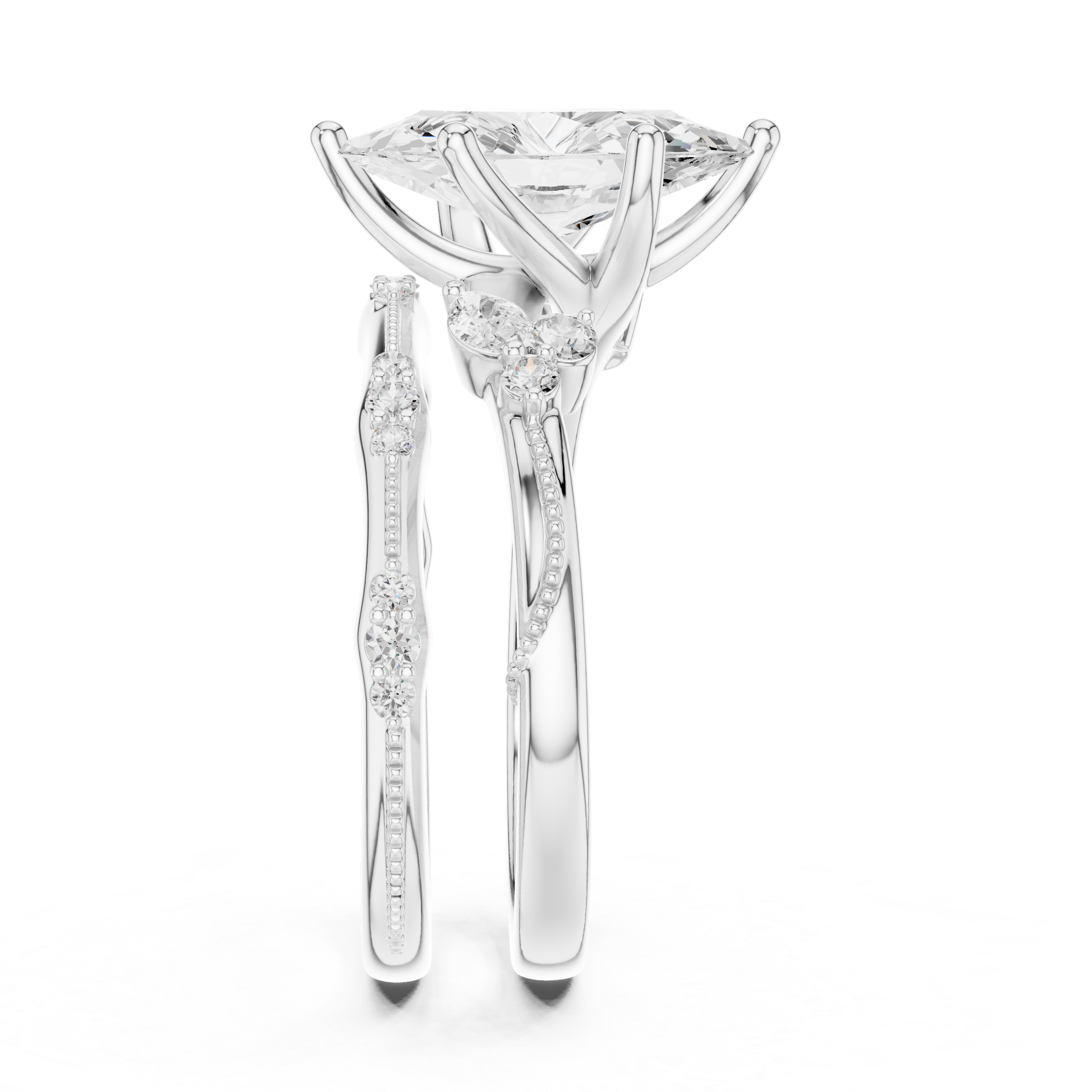 Black Nightshade Lab Grown Diamond Emerald Cut Solitaire