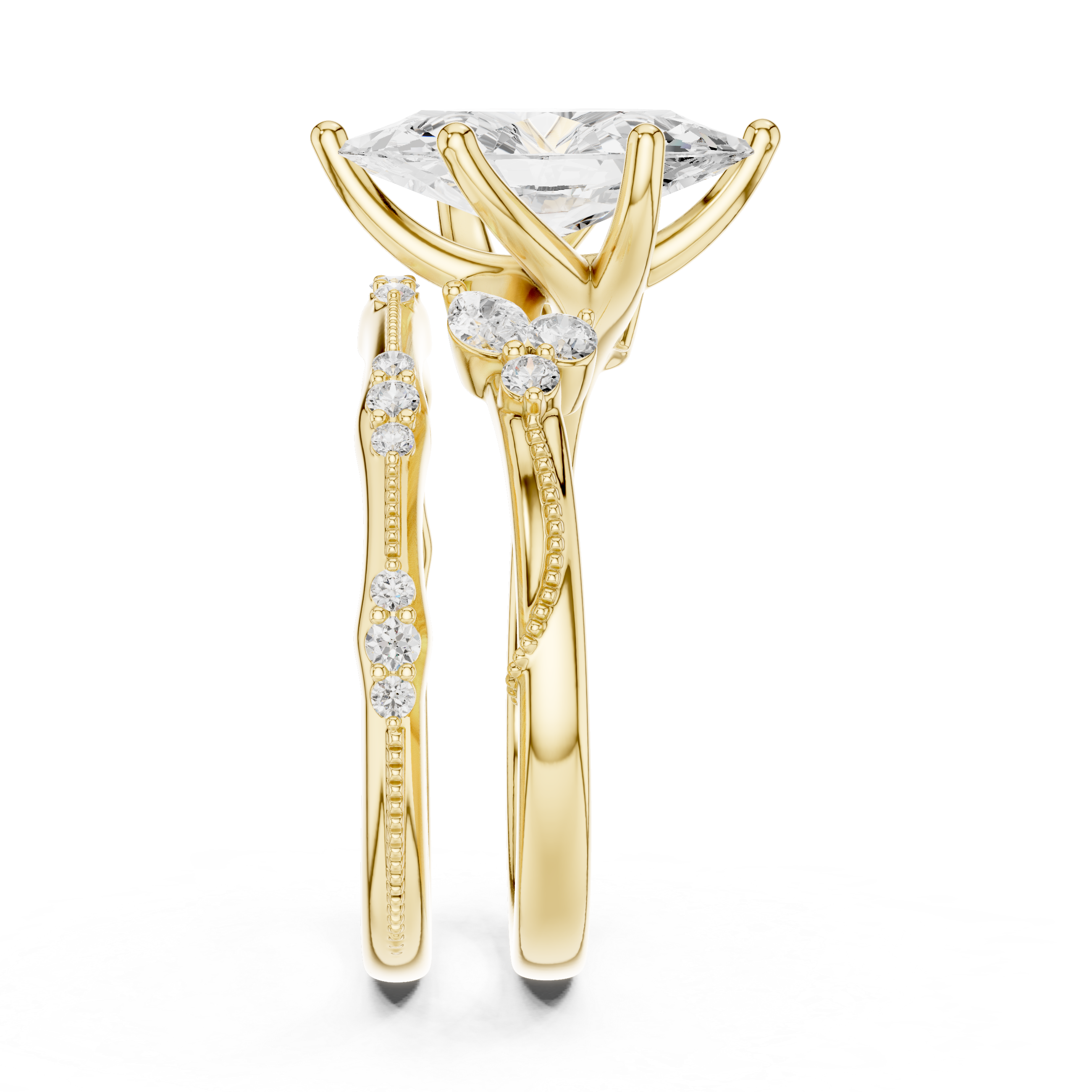 Black Nightshade Lab Grown Diamond Emerald Cut Solitaire