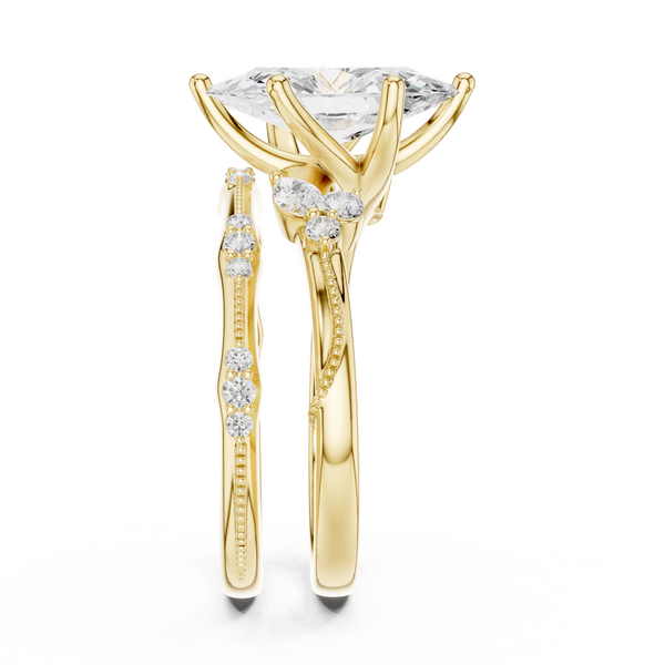 Black Nightshade Lab Grown Diamond Emerald Cut Solitaire