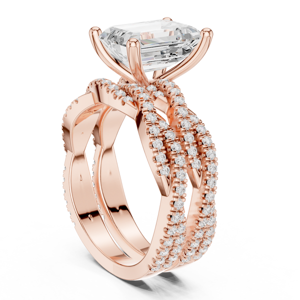 Sweet Clover Lab Grown Diamond V Shaped Ring
