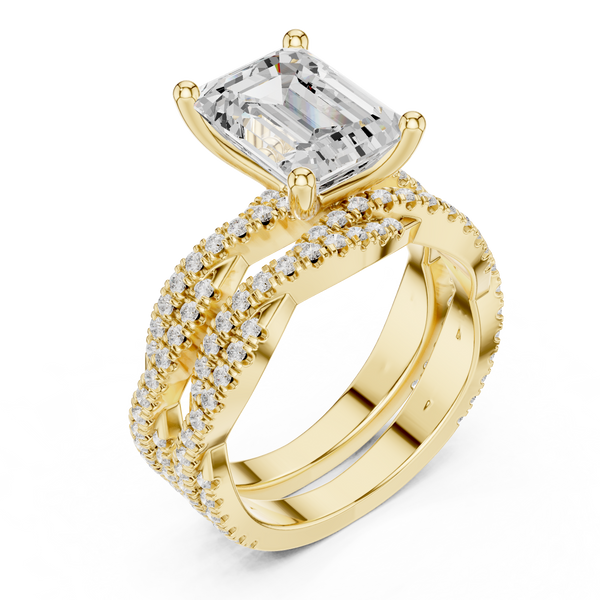 Sweet Clover Lab Grown Diamond V Shaped Ring