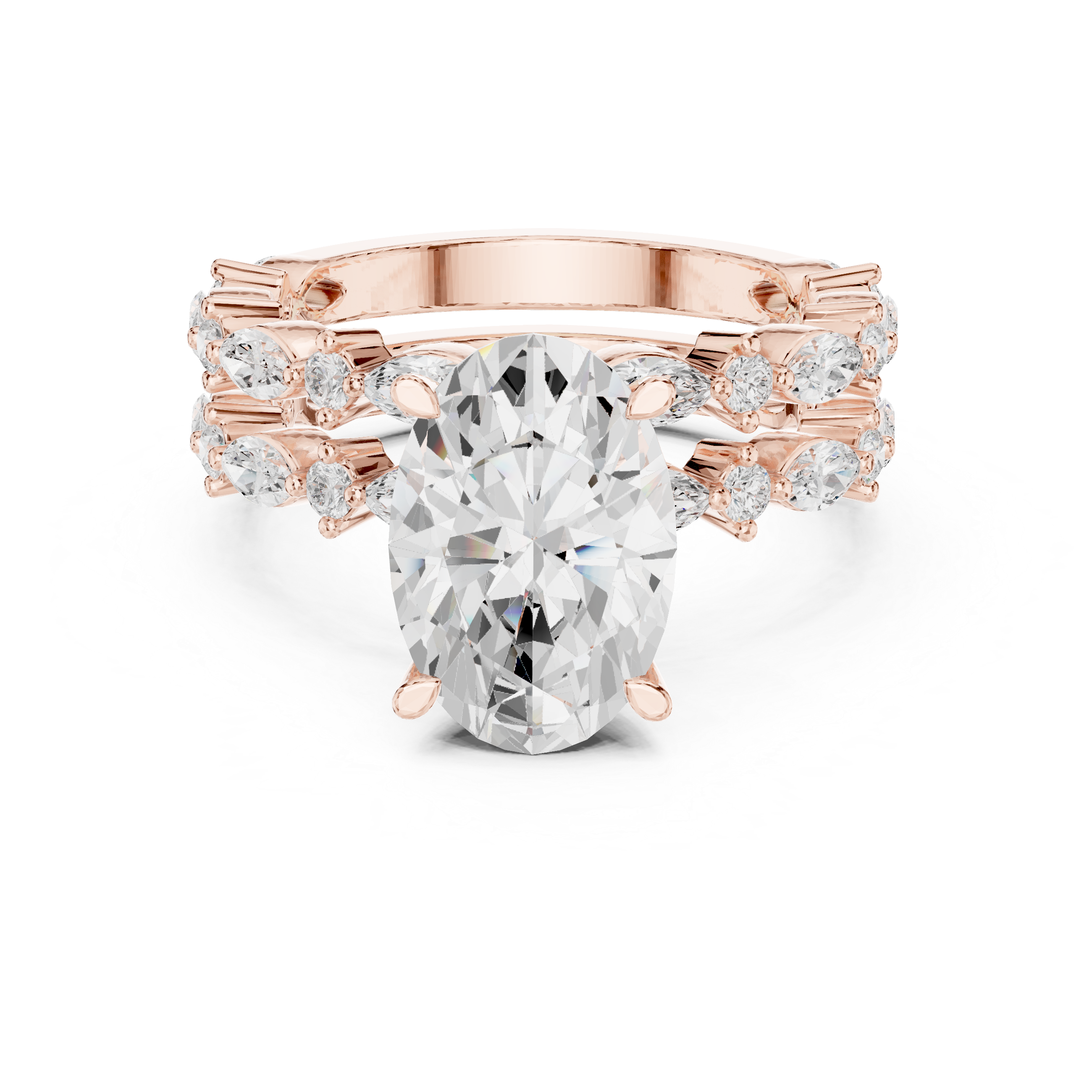 Coral Reef Lab Grown Diamond Two Tone Solitaire