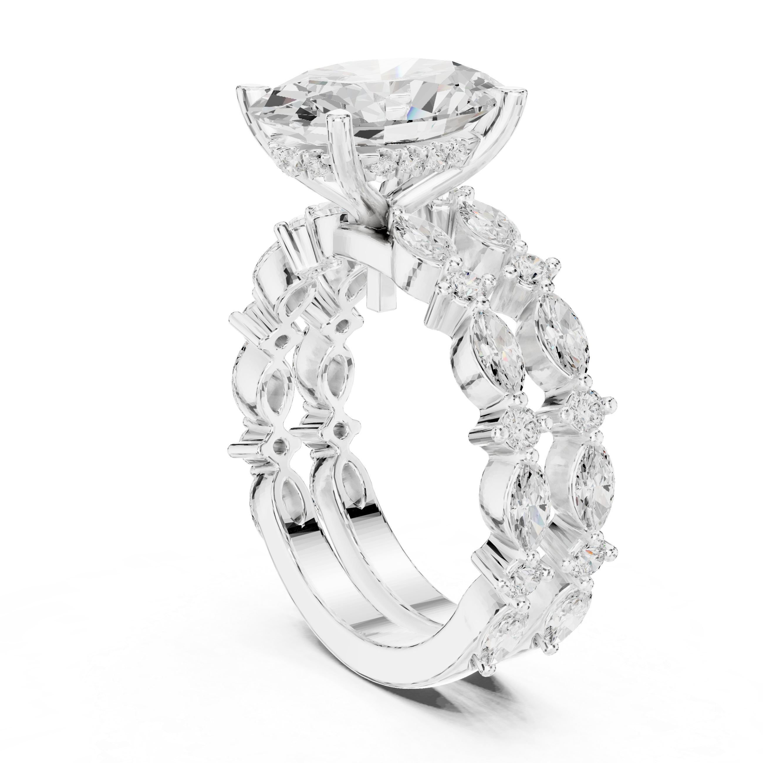 Coral Reef Lab Grown Diamond Two Tone Solitaire