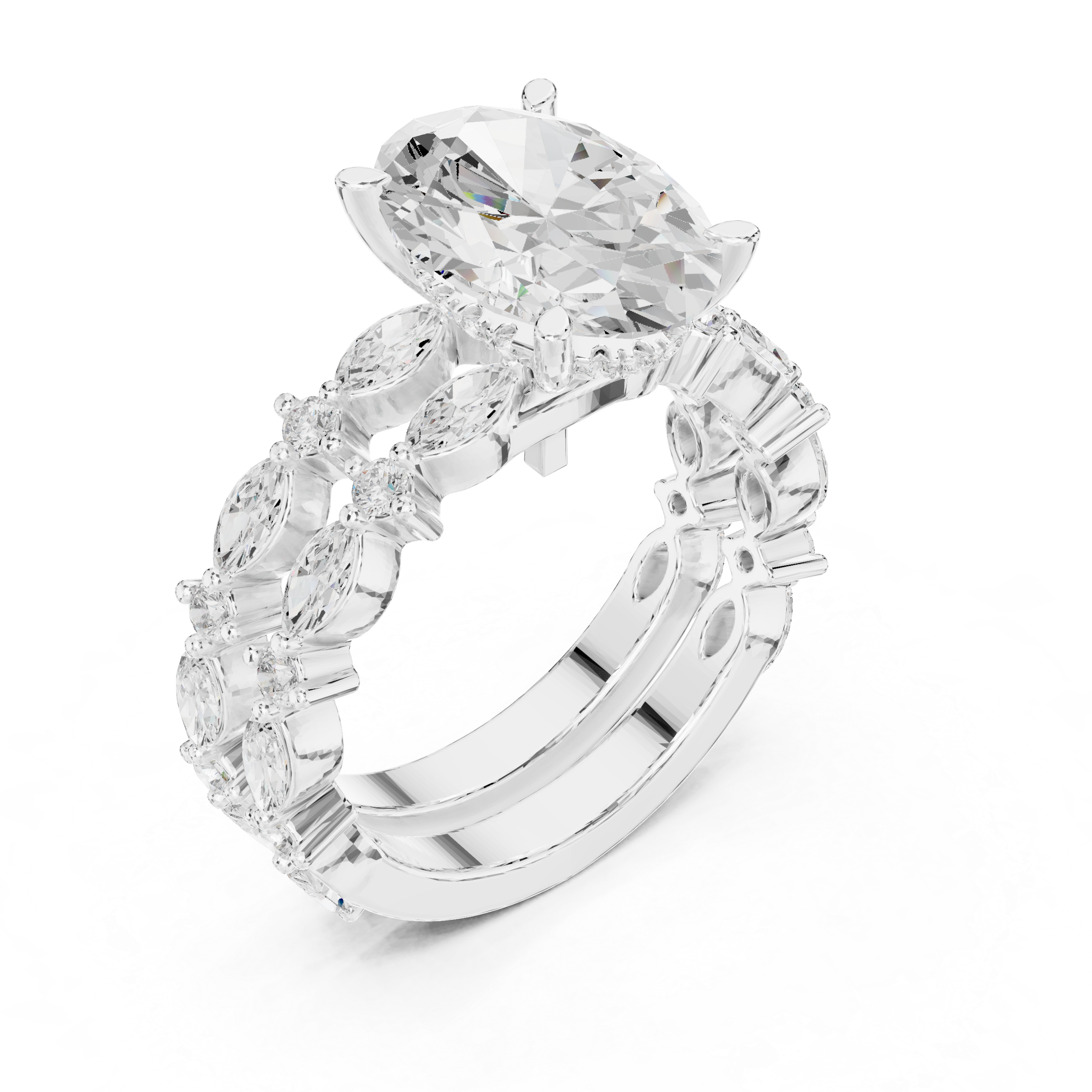 Coral Reef Lab Grown Diamond Two Tone Solitaire