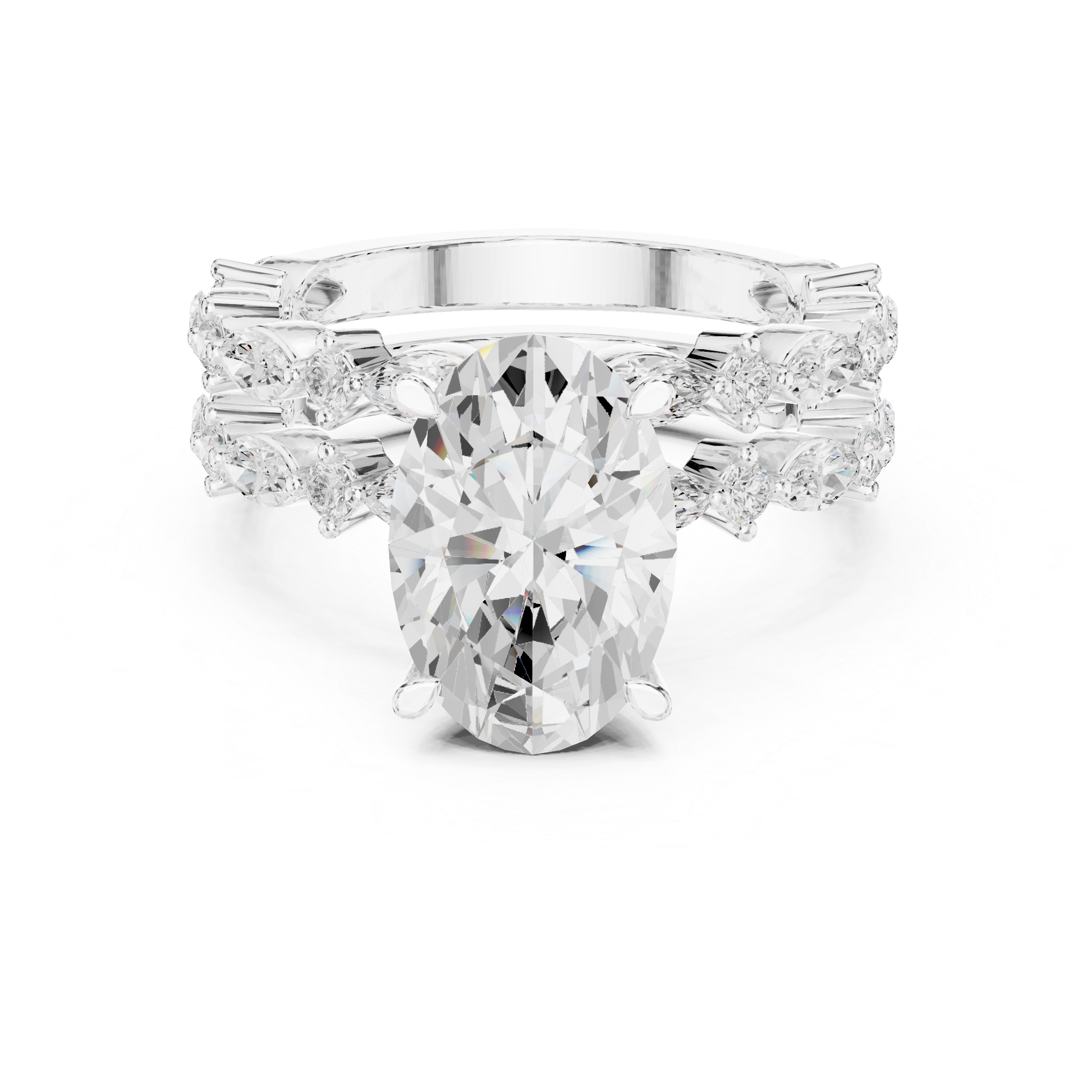 Coral Reef Lab Grown Diamond Two Tone Solitaire