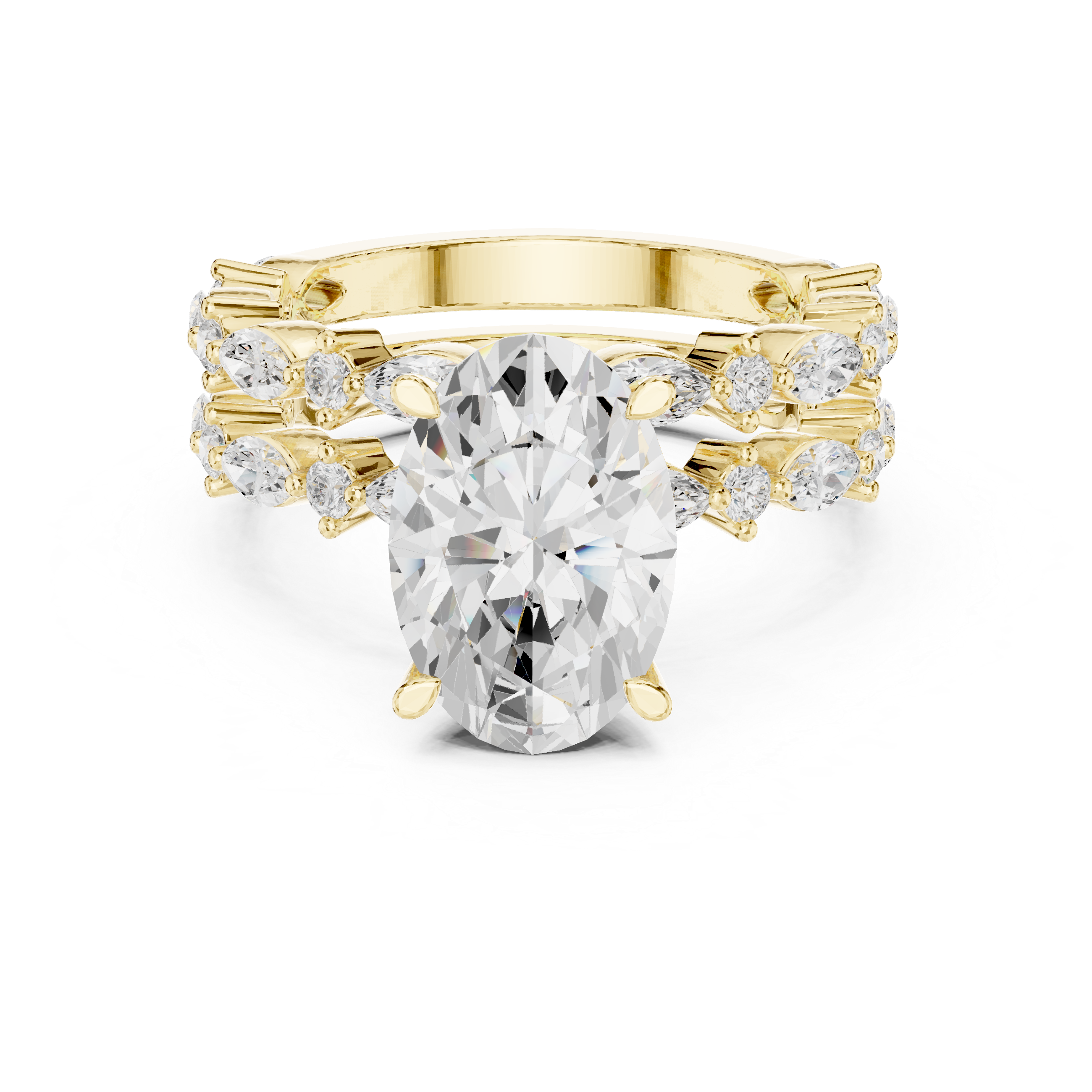 Coral Reef Lab Grown Diamond Two Tone Solitaire