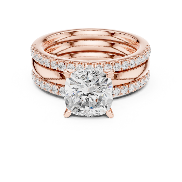 Jasmine Vine Lab Grown Diamond Tiered Halo Ring