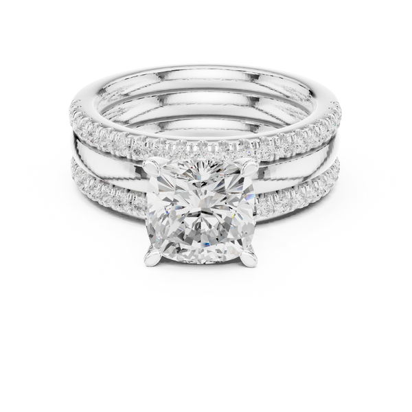 Jasmine Vine Lab Grown Diamond Tiered Halo Ring