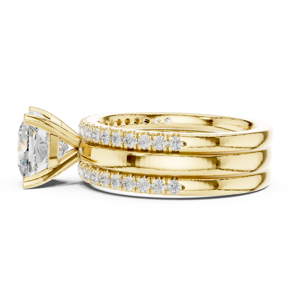 Jasmine Vine Lab Grown Diamond Tiered Halo Ring