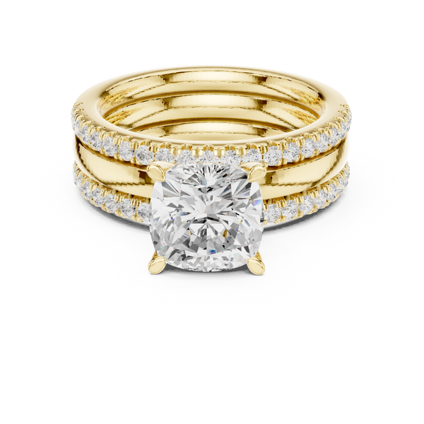 Jasmine Vine Lab Grown Diamond Tiered Halo Ring