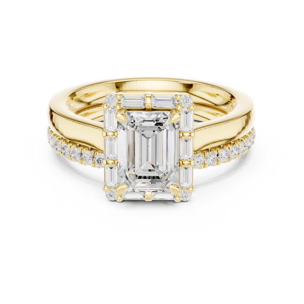Mossy Glen Lab Grown Diamond Milgrain Solitaire Ring