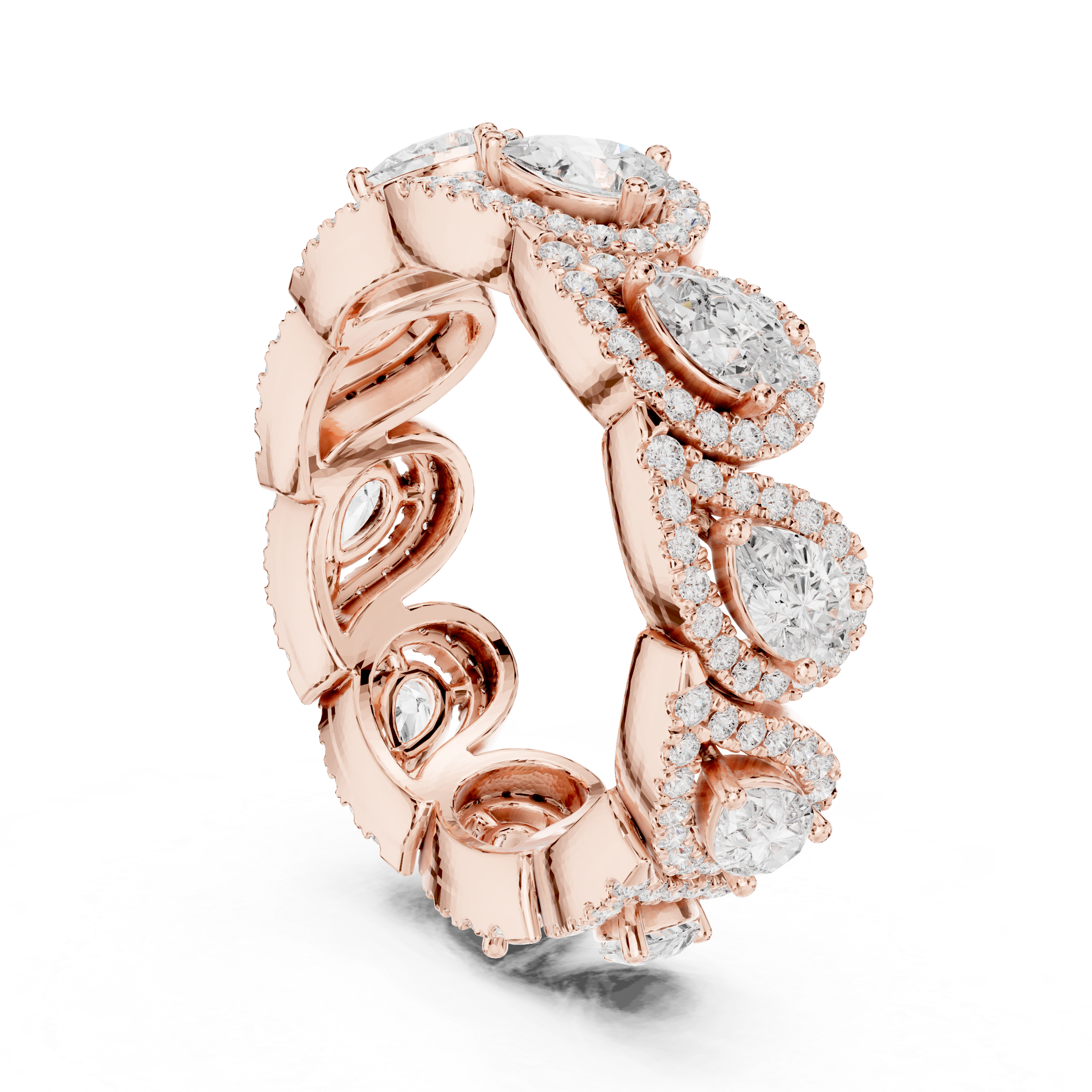 Twilight Veil Lab Grown Diamond Vintage Filigree Ring