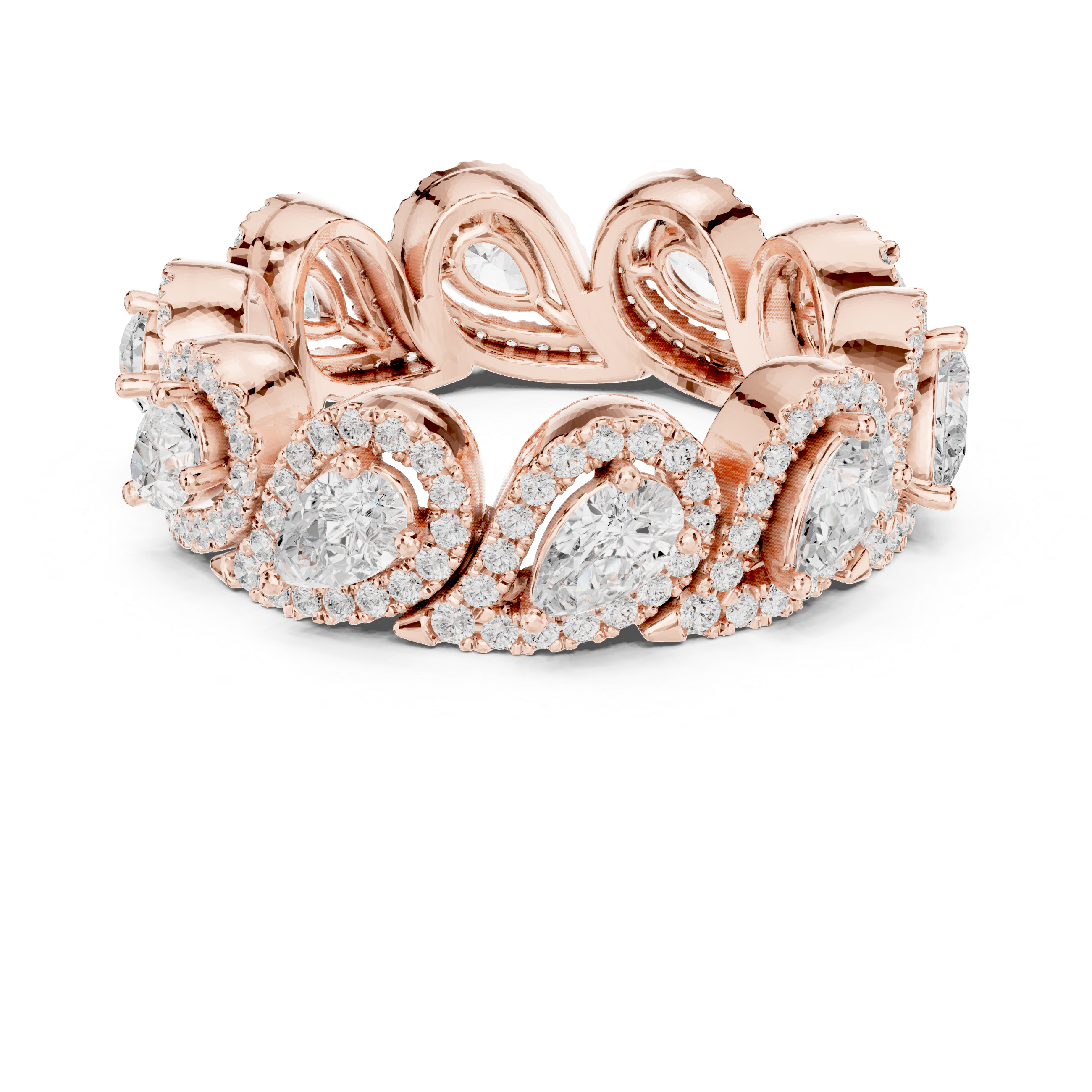 Twilight Veil Lab Grown Diamond Vintage Filigree Ring