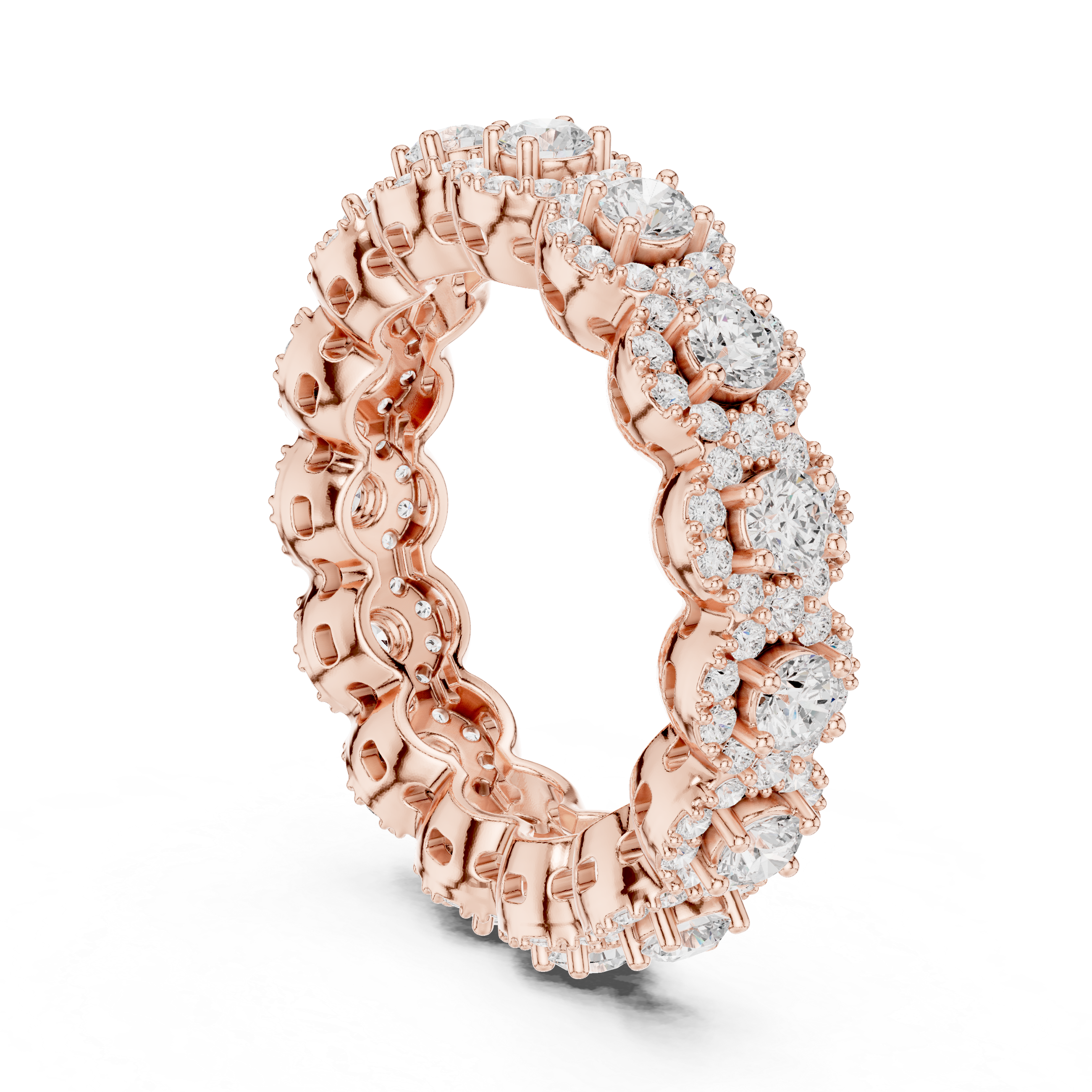 Moon Flower Lab Grown Diamond Bold Geometric Ring