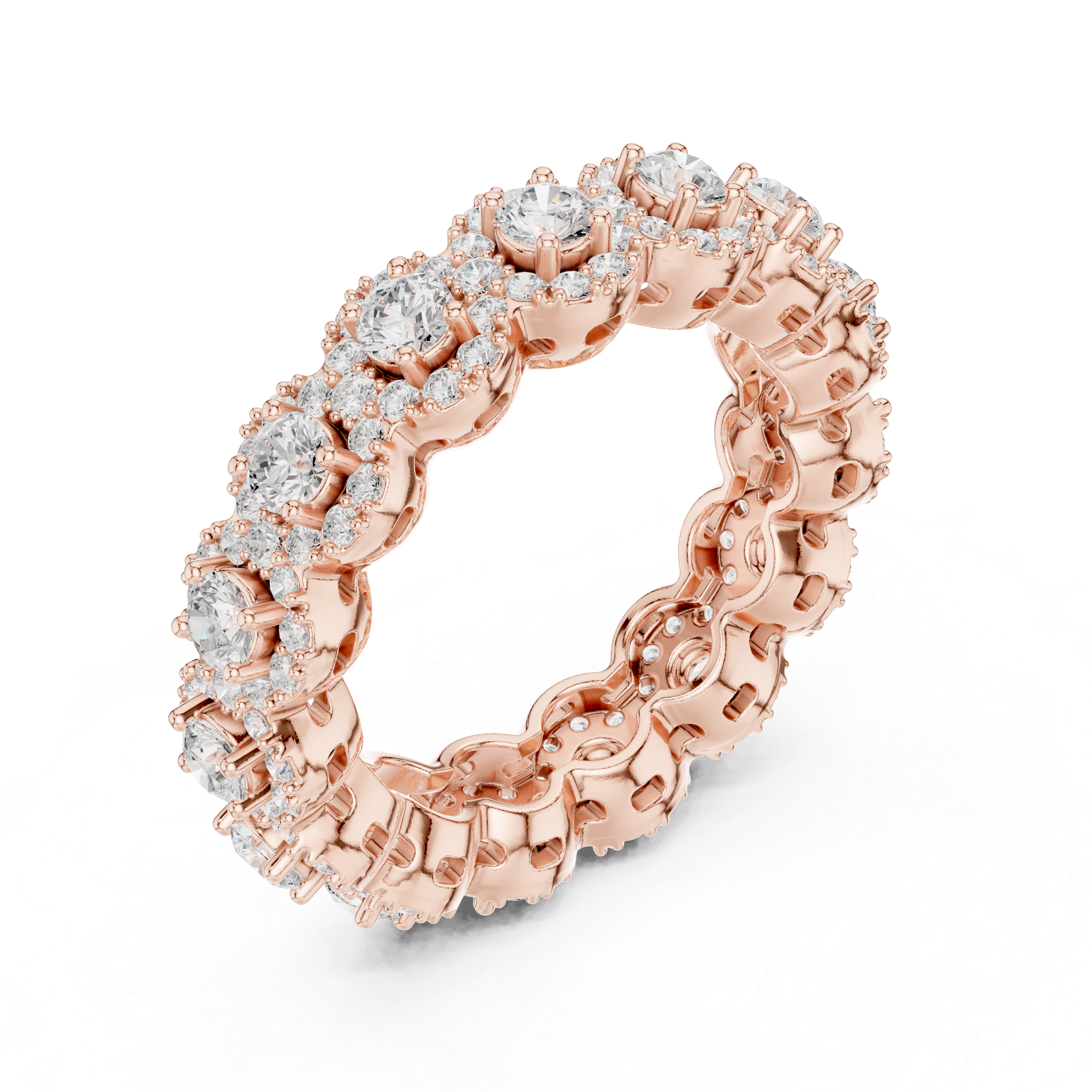 Moon Flower Lab Grown Diamond Bold Geometric Ring