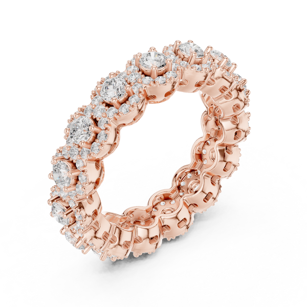 Moon Flower Lab Grown Diamond Bold Geometric Ring