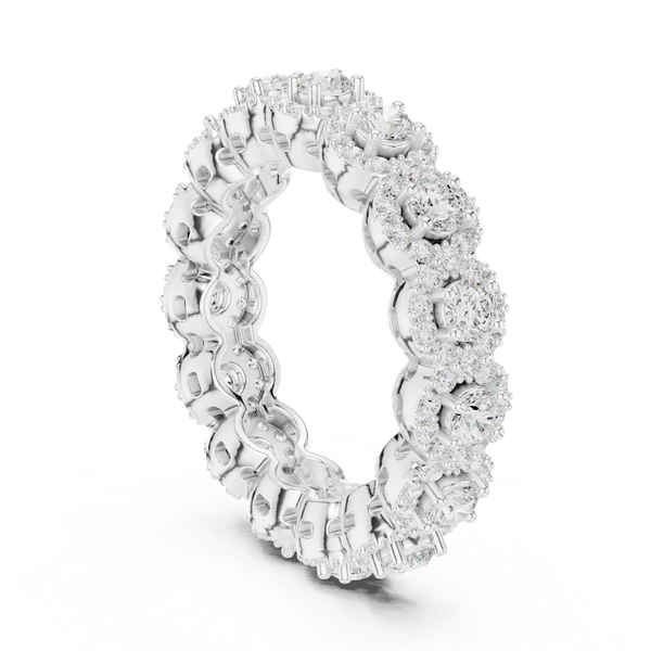 Moon Flower Lab Grown Diamond Bold Geometric Ring