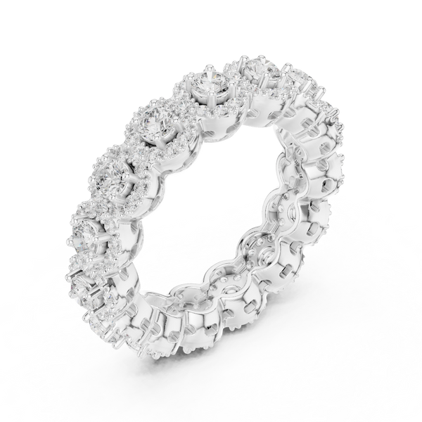 Moon Flower Lab Grown Diamond Bold Geometric Ring
