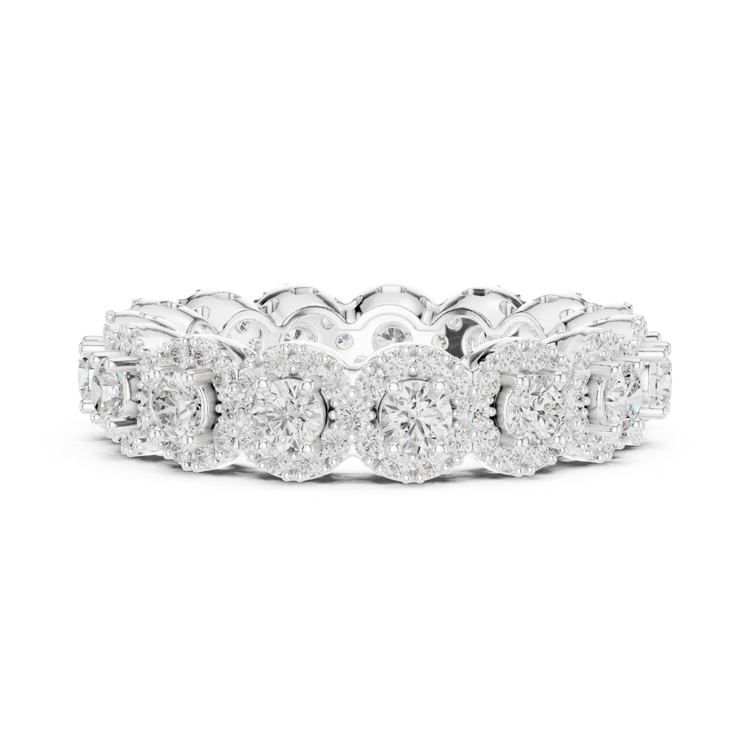 Moon Flower Lab Grown Diamond Bold Geometric Ring