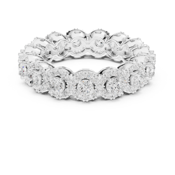Moon Flower Lab Grown Diamond Bold Geometric Ring
