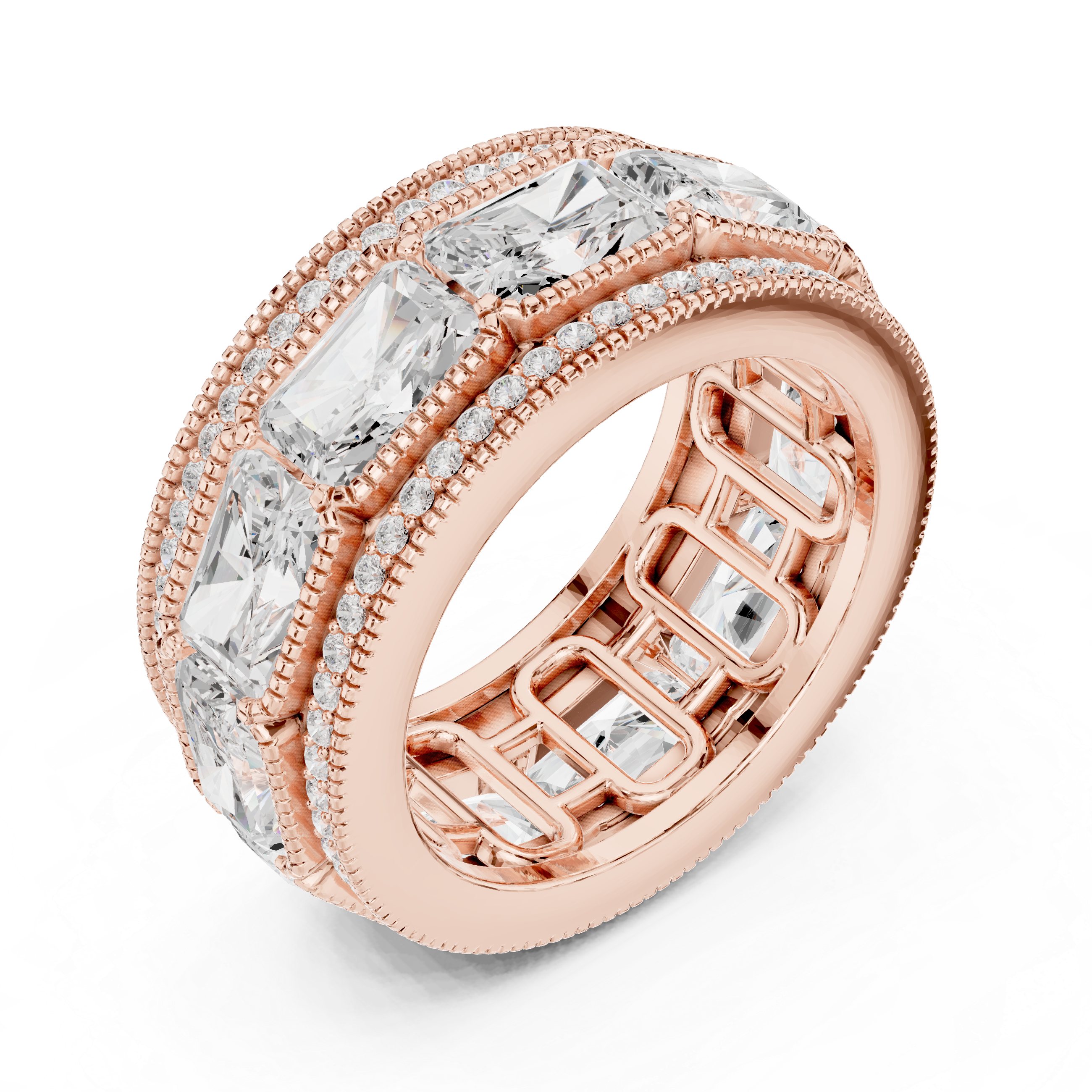 Valley Dew Lab Grown Diamond Contour Stack Ring
