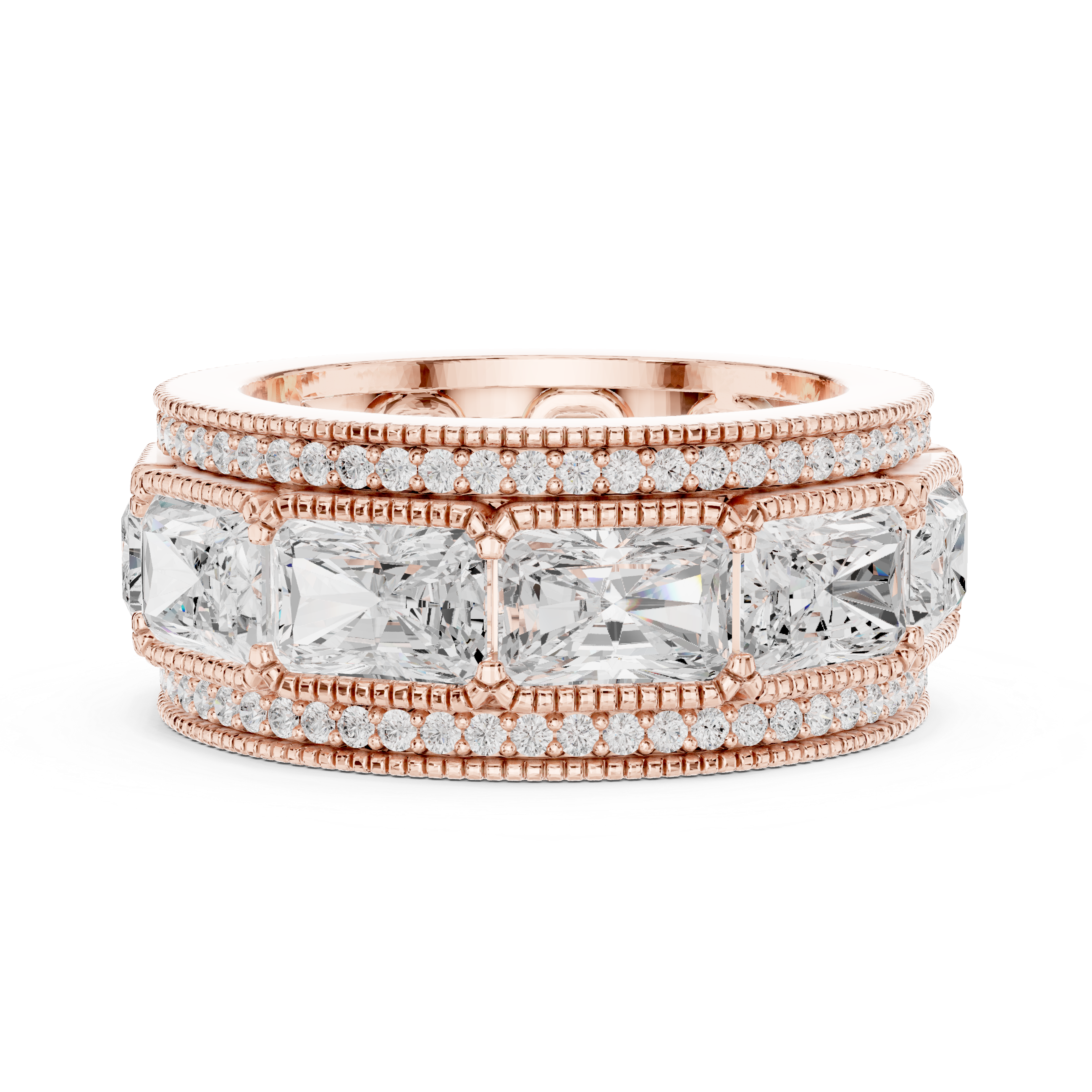 Valley Dew Lab Grown Diamond Contour Stack Ring