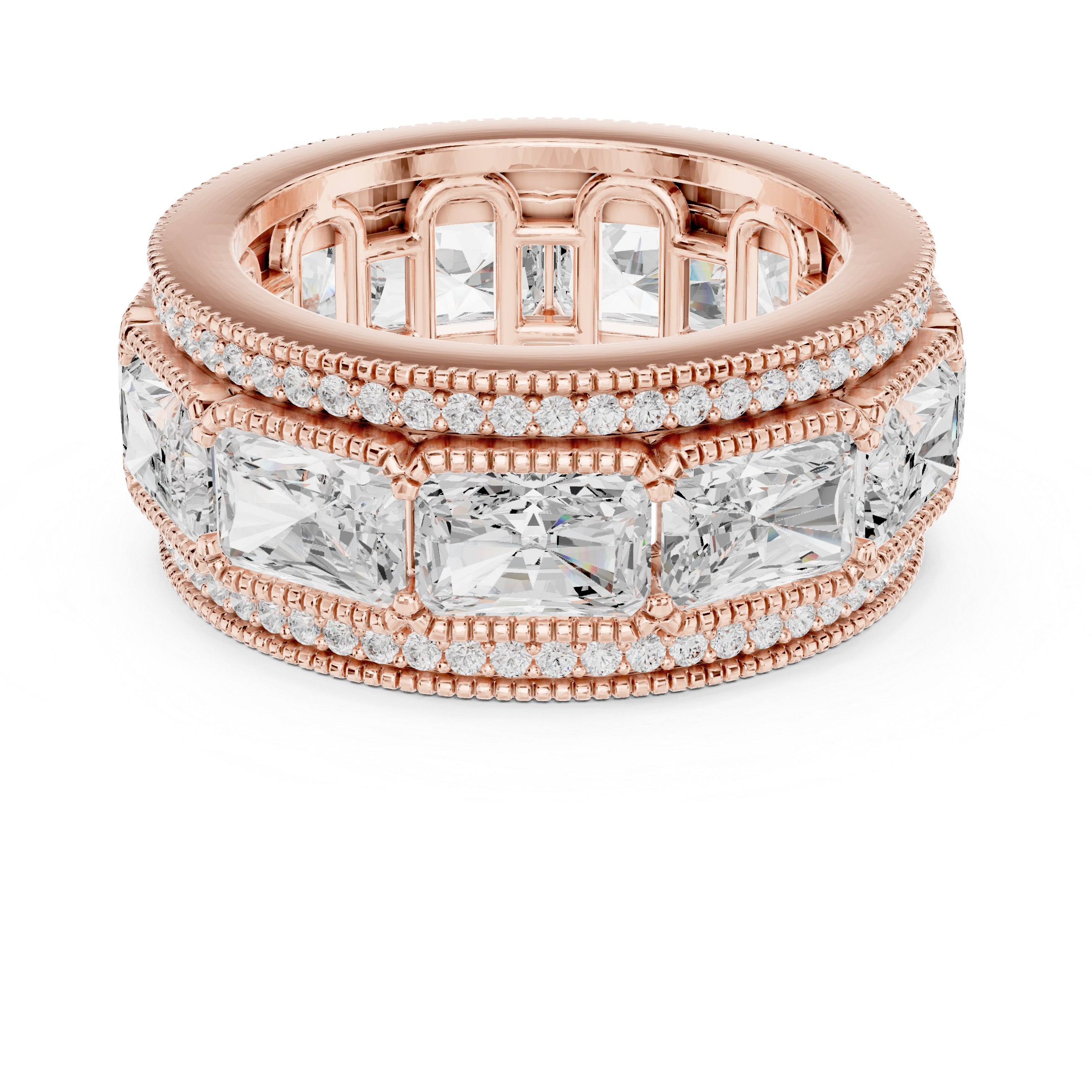 Valley Dew Lab Grown Diamond Contour Stack Ring