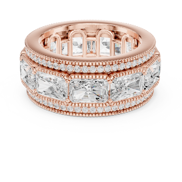 Valley Dew Lab Grown Diamond Contour Stack Ring