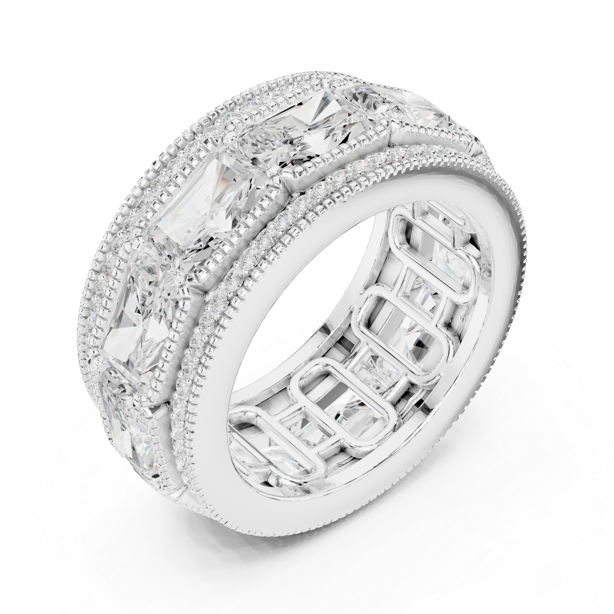 Valley Dew Lab Grown Diamond Contour Stack Ring