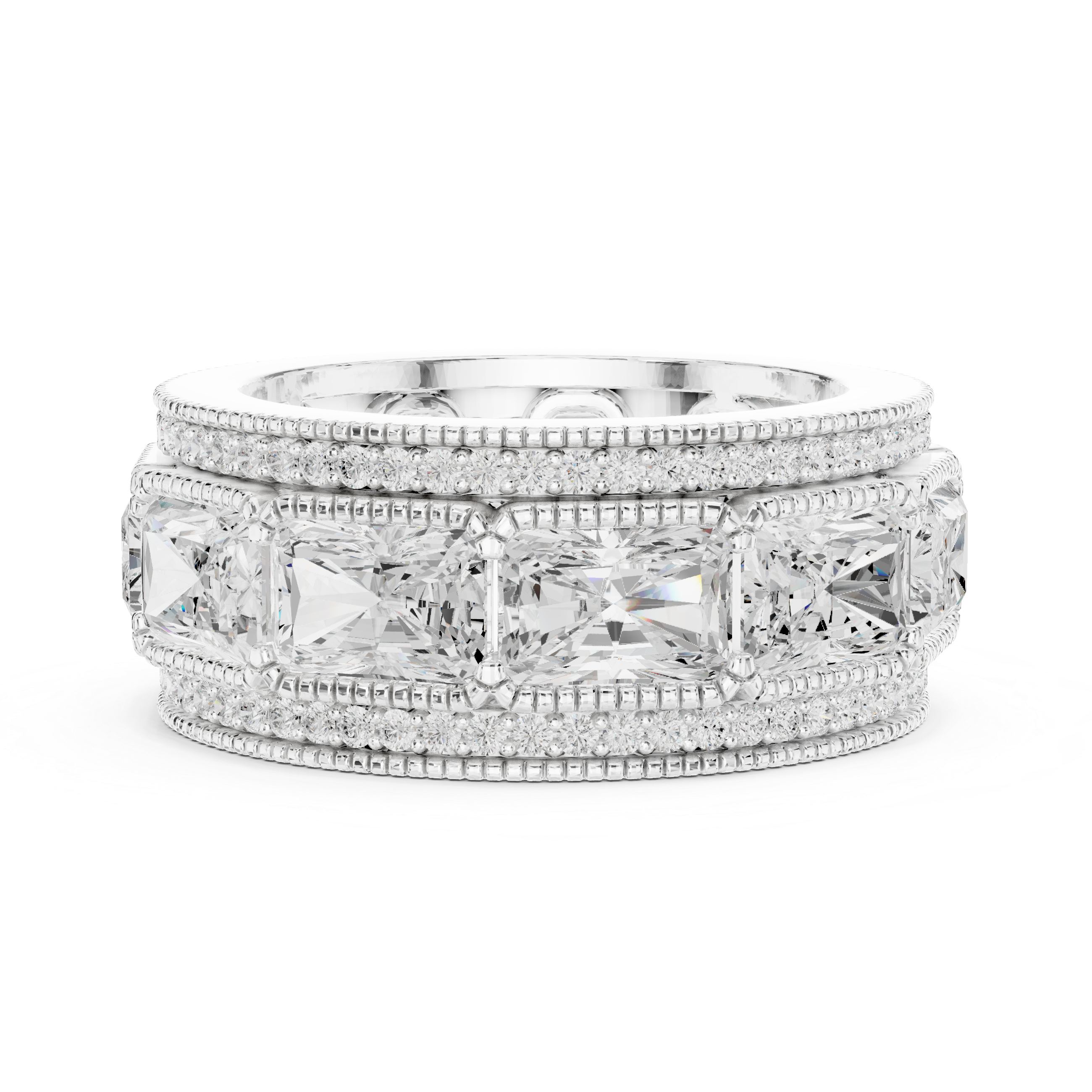 Valley Dew Lab Grown Diamond Contour Stack Ring