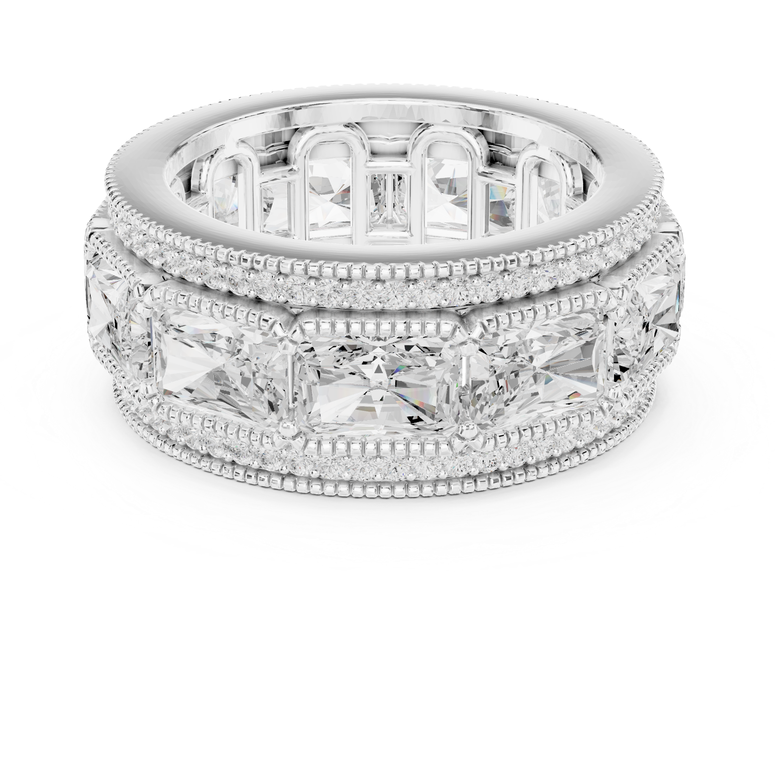 Valley Dew Lab Grown Diamond Contour Stack Ring