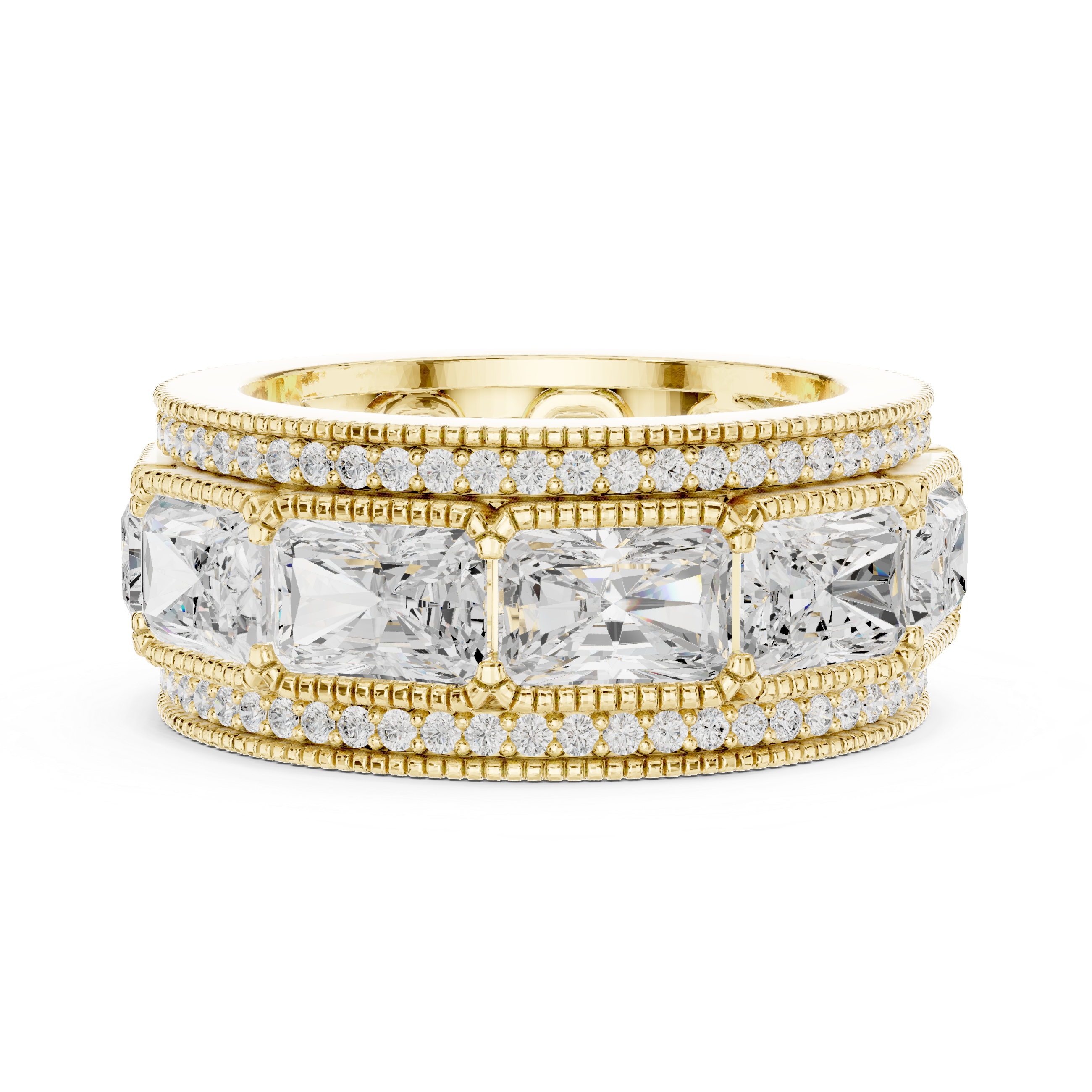 Valley Dew Lab Grown Diamond Contour Stack Ring