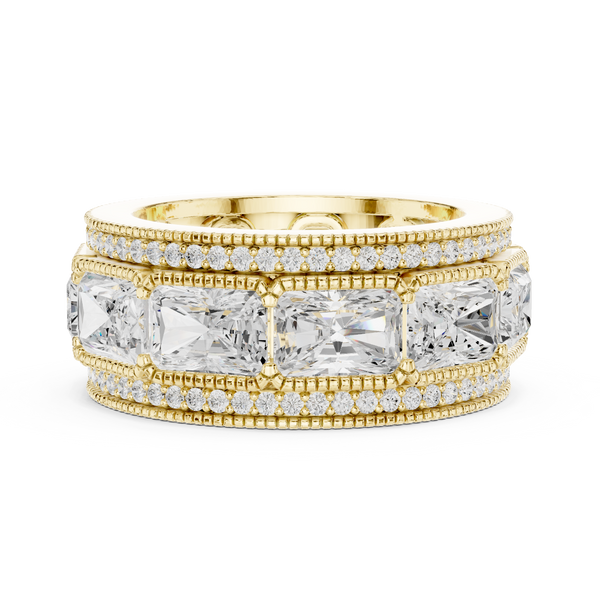 Valley Dew Lab Grown Diamond Contour Stack Ring