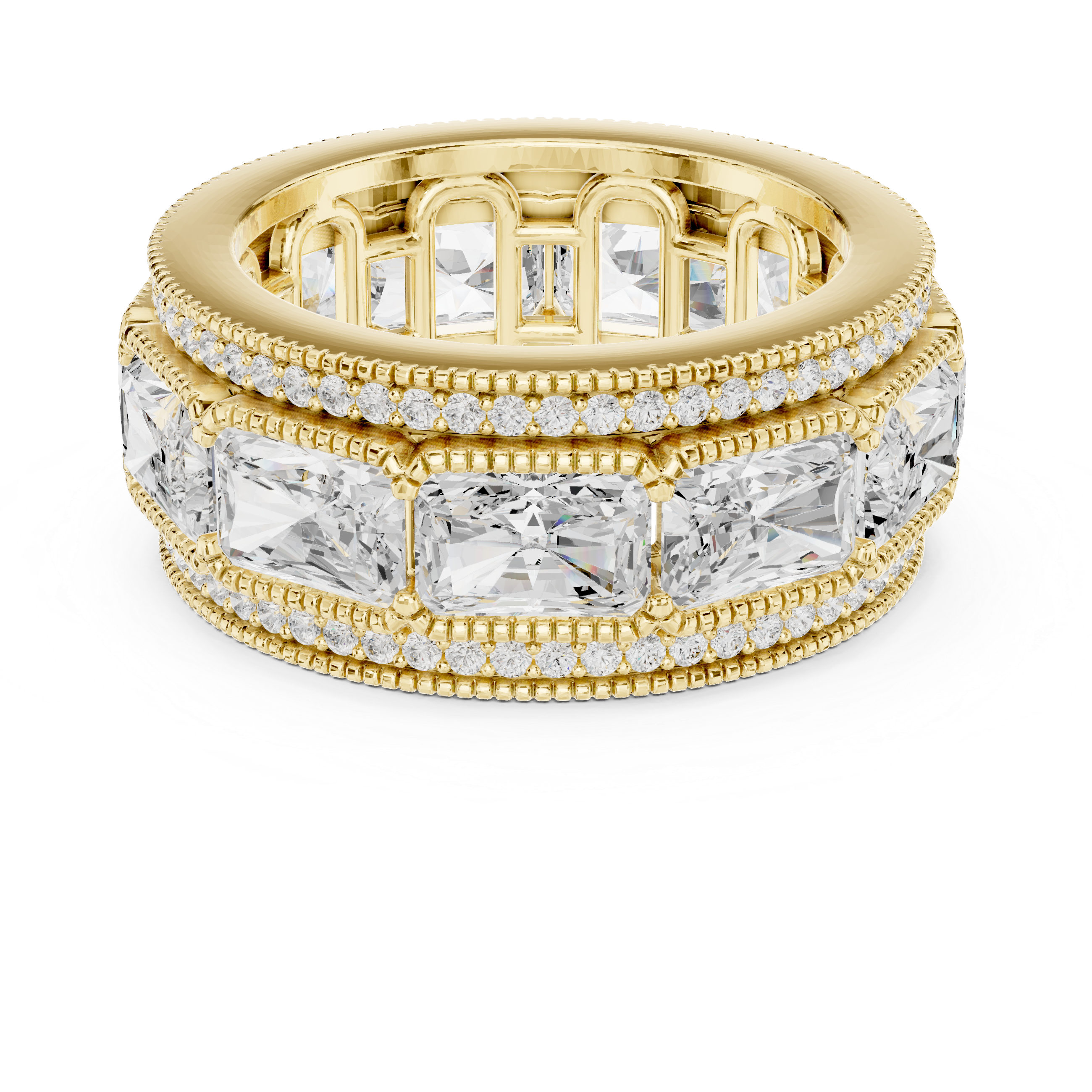 Valley Dew Lab Grown Diamond Contour Stack Ring